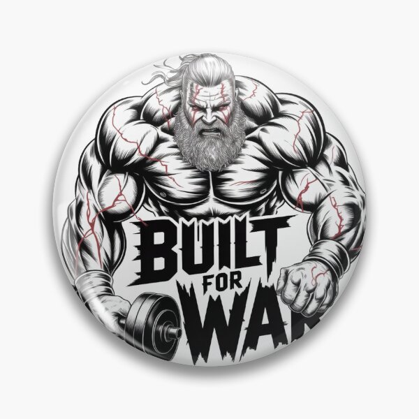 Item preview, Built For War – Muscular Bodybuilder Arm with Barbell designed and sold by ReptiWorks.