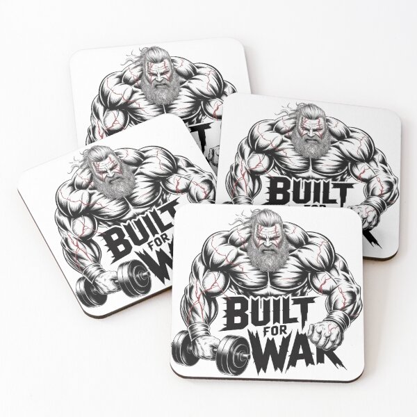Item preview, Built For War – Muscular Bodybuilder Arm with Barbell designed and sold by ReptiWorks.