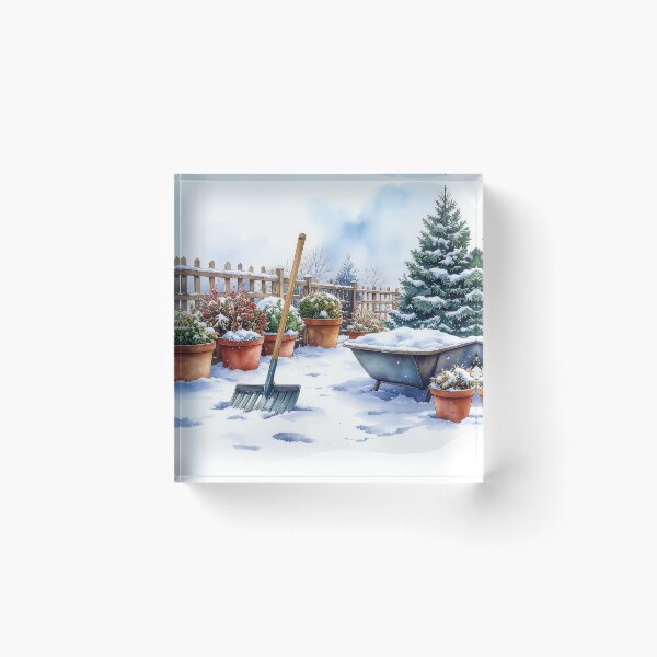 Item preview, Winter Garden with Snow and Tools designed and sold by Litely.