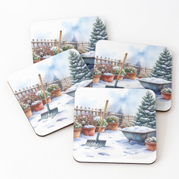 Item preview, Winter Garden with Snow and Tools designed and sold by Litely.