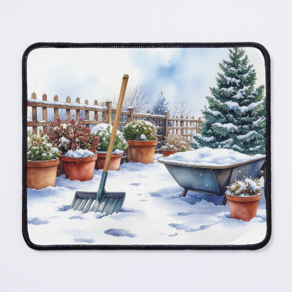 Item preview, Winter Garden with Snow and Tools designed and sold by Litely.