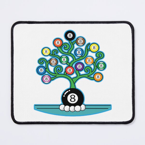 Item preview, Cartoon Style 8 Ball Pool Tree designed and sold by Brainstorming99.