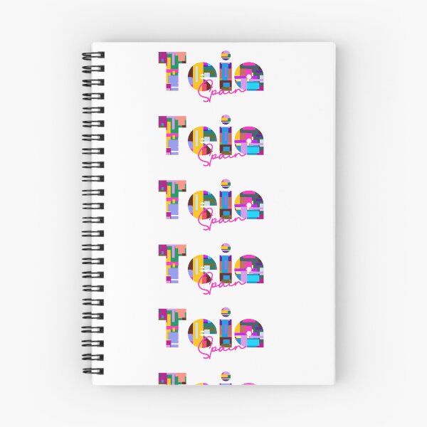Item preview, Teià, Spain, Vibrant Abstract City Typography Art designed and sold by Wanderful-roads.