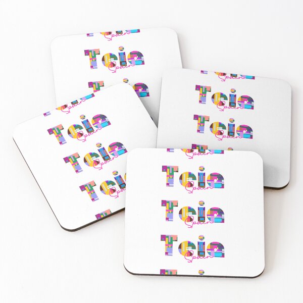 Item preview, Teià, Spain, Vibrant Abstract City Typography Art designed and sold by Wanderful-roads.