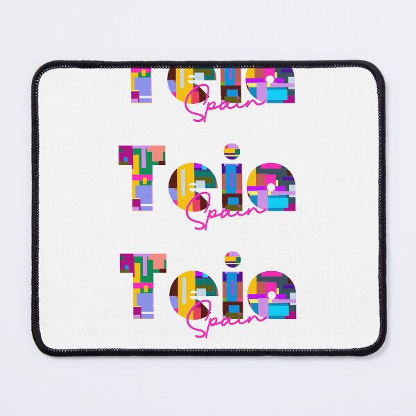 Item preview, Teià, Spain, Vibrant Abstract City Typography Art designed and sold by Wanderful-roads.
