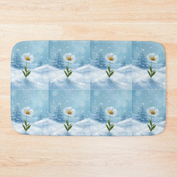 Item preview, Daisy, magic flower in unexpected place, winter wonderland  designed and sold by digitalbitcraft.