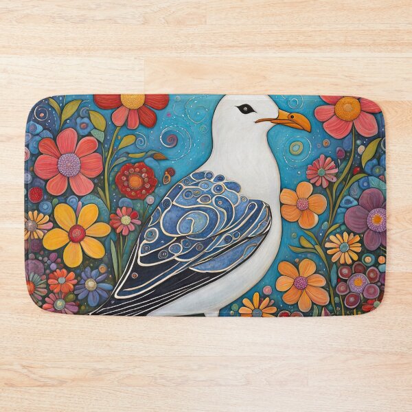 Item preview, Seagull covered in flowers in a magic Garden designed and sold by Colin Bentham.