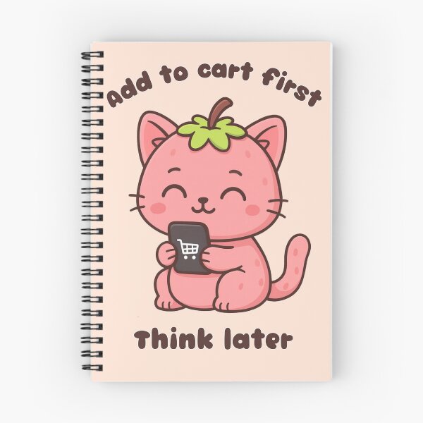 Item preview, Add to Cart First – Cute Strawberry Cat Shopping Meme designed and sold by RokaWorld.