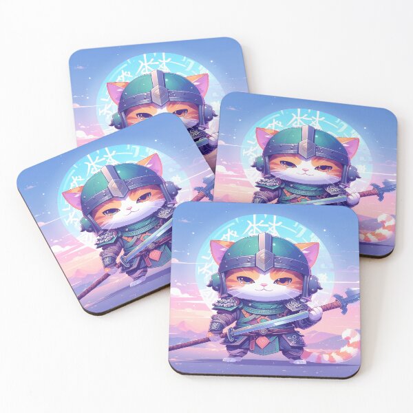 Item preview, Cat Knight Warrior – Epic Fantasy Armor Illustration designed and sold by FratddArtworks.