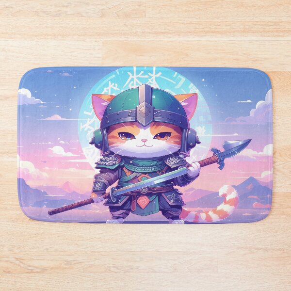 Item preview, Cat Knight Warrior – Epic Fantasy Armor Illustration designed and sold by FratddArtworks.