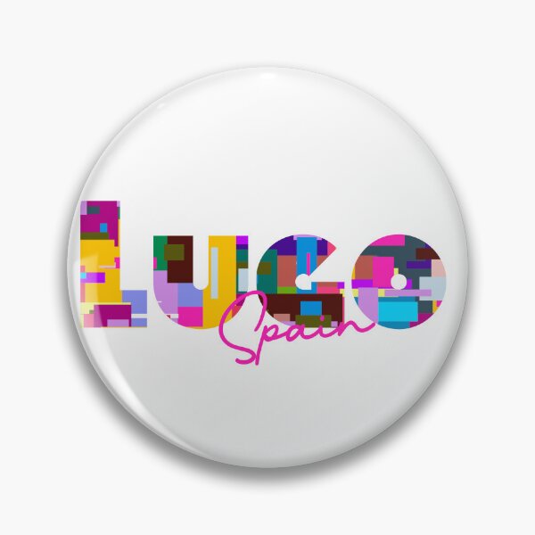 Item preview, Lugo, Spain, Vibrant Abstract City Typography Art designed and sold by Wanderful-roads.