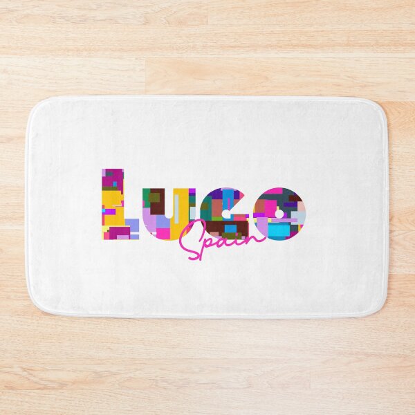 Item preview, Lugo, Spain, Vibrant Abstract City Typography Art designed and sold by Wanderful-roads.
