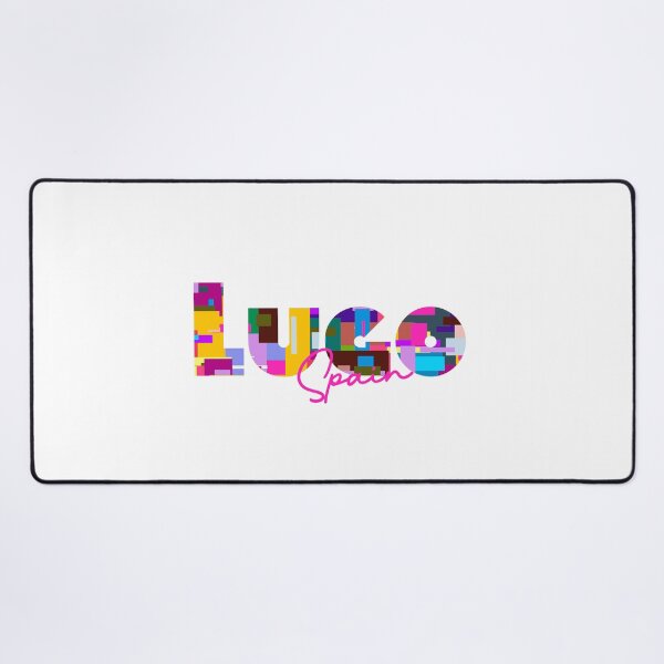 Item preview, Lugo, Spain, Vibrant Abstract City Typography Art designed and sold by Wanderful-roads.