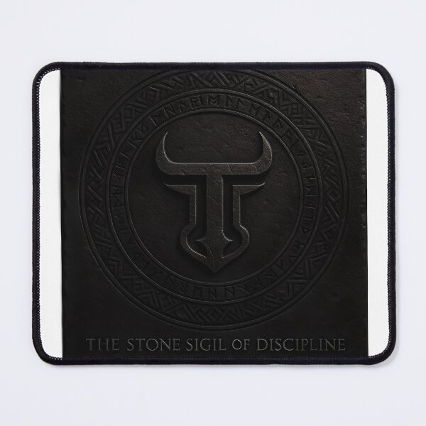 Item preview, The Stone Sigil of Discipline – Ancient Carved T-Logo Stone Tablet designed and sold by TES TOSTE RON.