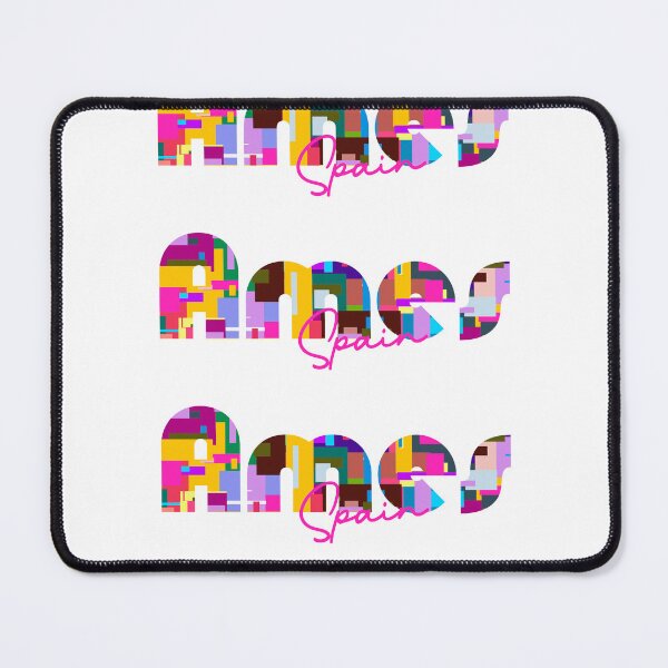 Item preview, Ames, Spain, Vibrant Abstract City Typography Art designed and sold by Wanderful-roads.
