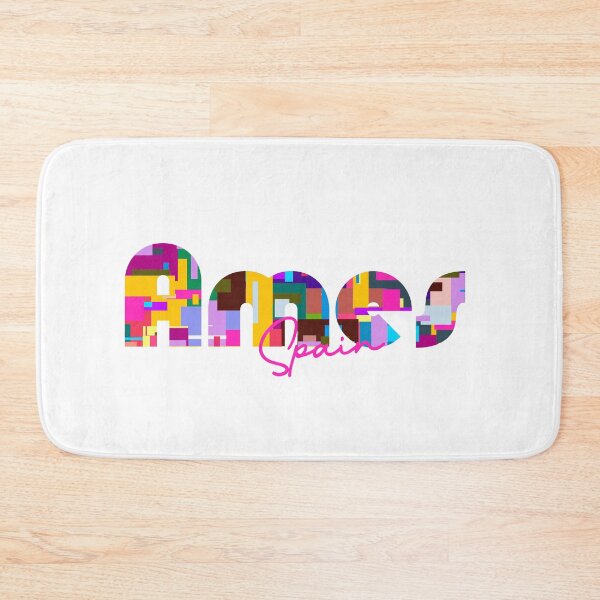 Item preview, Ames, Spain, Vibrant Abstract City Typography Art designed and sold by Wanderful-roads.