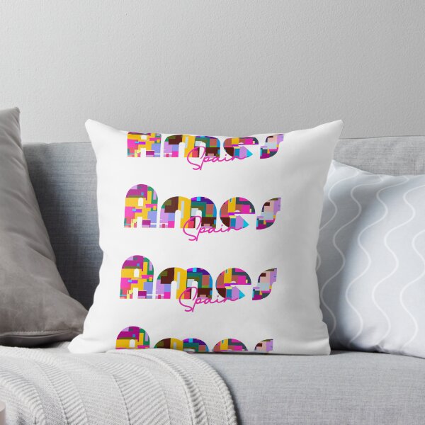 Item preview, Ames, Spain, Vibrant Abstract City Typography Art designed and sold by Wanderful-roads.