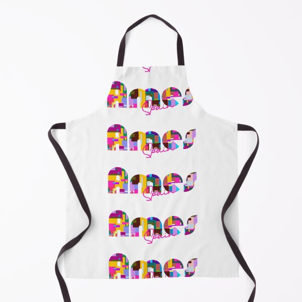Item preview, Ames, Spain, Vibrant Abstract City Typography Art designed and sold by Wanderful-roads.