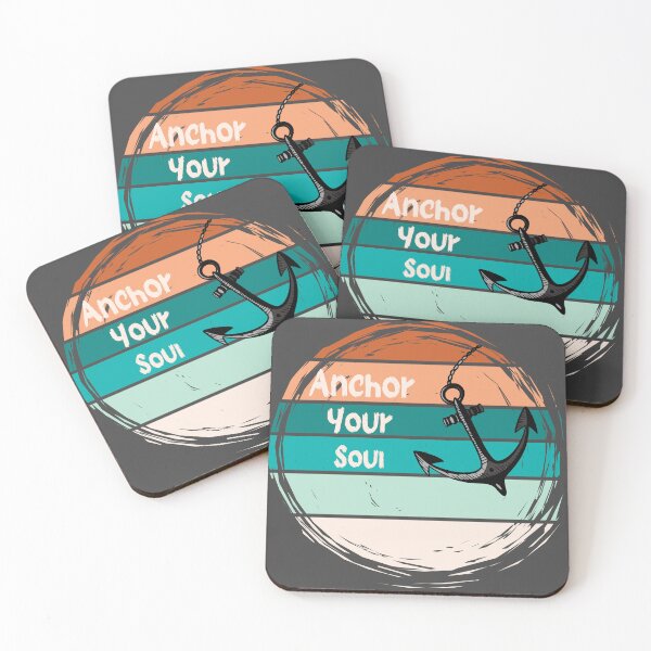Item preview, Vintage Anchor Your Soul | Boho Sunset Stripes Design designed and sold by Made You Smirk.