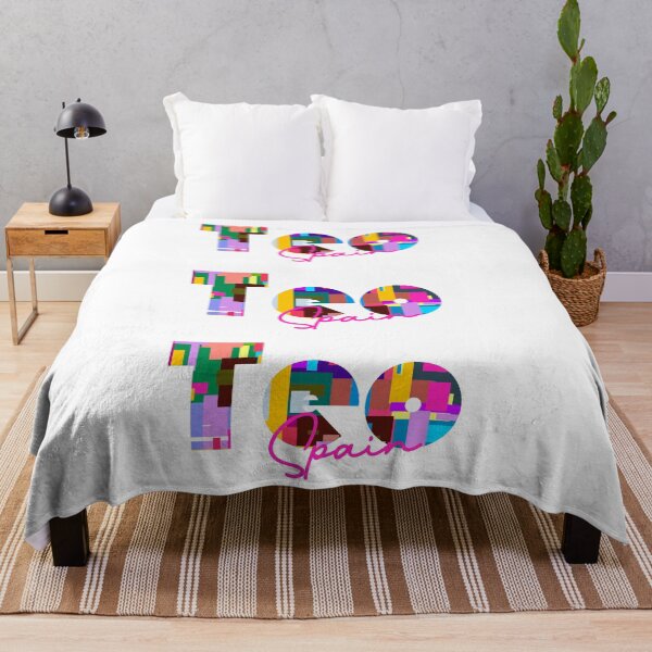 Item preview, Teo, Spain, Vibrant Abstract City Typography Art designed and sold by Wanderful-roads.