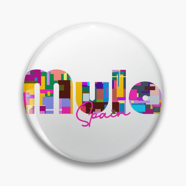 Item preview, Mula, Spain, Vibrant Abstract City Typography Art designed and sold by Wanderful-roads.
