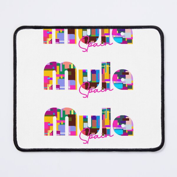Item preview, Mula, Spain, Vibrant Abstract City Typography Art designed and sold by Wanderful-roads.