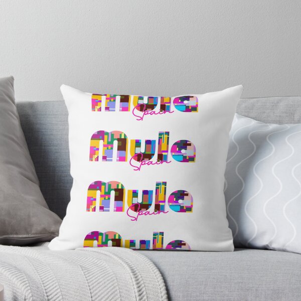 Item preview, Mula, Spain, Vibrant Abstract City Typography Art designed and sold by Wanderful-roads.