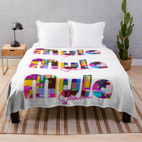 Item preview, Mula, España, vibrante arte tipográfico abstracto de la ciudad designed and sold by Wanderful-roads.