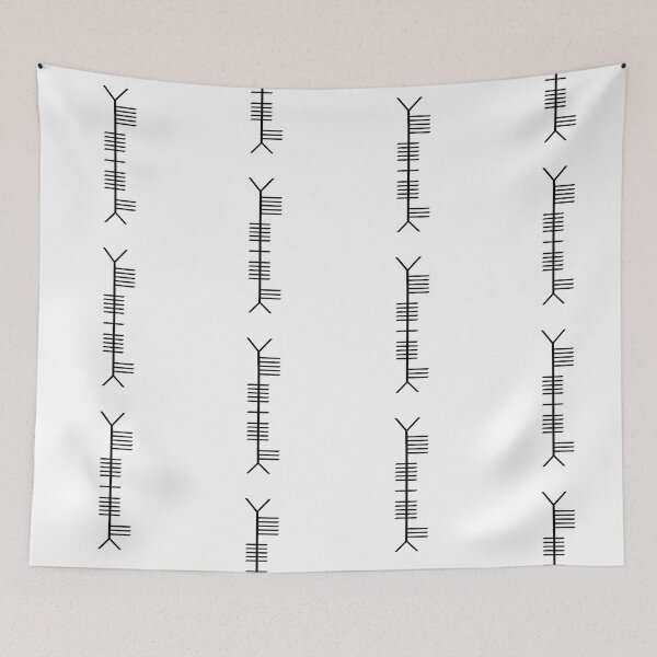 Item preview, Irish Ogham - "Fiain" (Wild) - Black designed and sold by EchoTheBard.