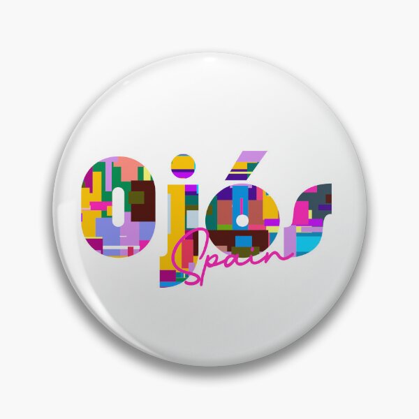 Item preview, Ojós, Spain, Vibrant Abstract City Typography Art designed and sold by Wanderful-roads.