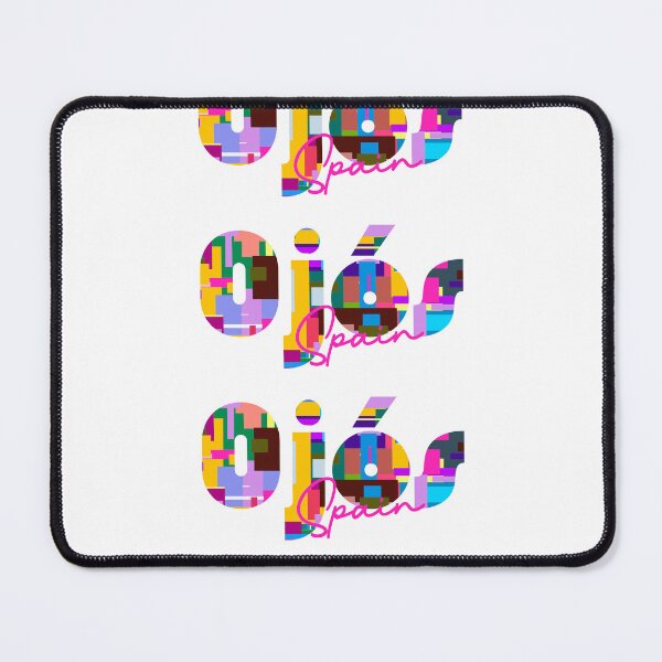 Item preview, Ojós, Spain, Vibrant Abstract City Typography Art designed and sold by Wanderful-roads.