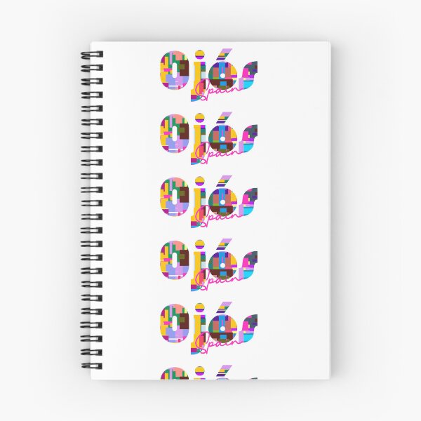 Item preview, Ojós, Spain, Vibrant Abstract City Typography Art designed and sold by Wanderful-roads.