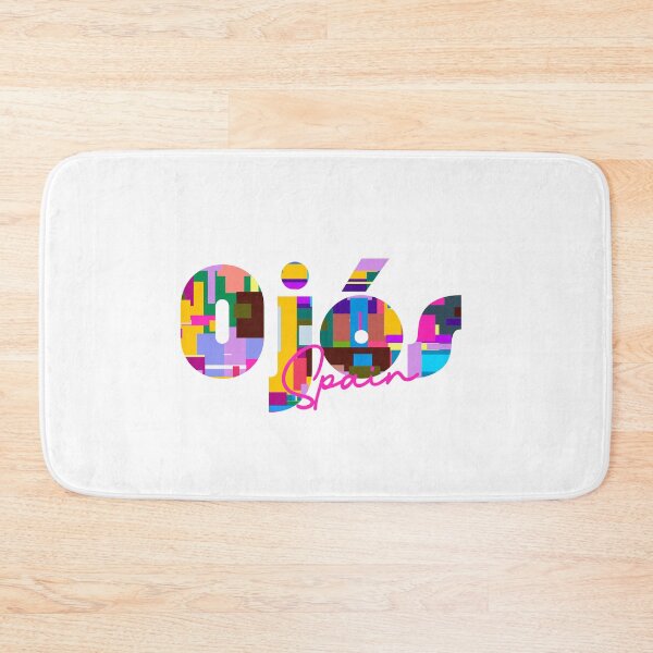 Item preview, Ojós, Spain, Vibrant Abstract City Typography Art designed and sold by Wanderful-roads.