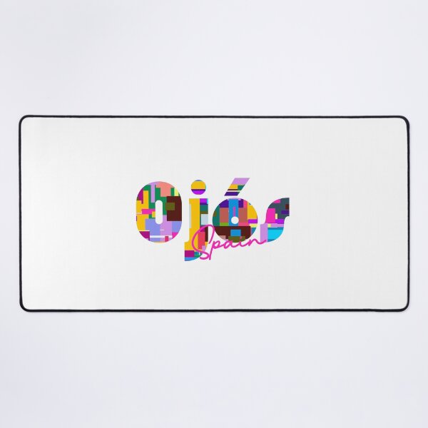Item preview, Ojós, Spain, Vibrant Abstract City Typography Art designed and sold by Wanderful-roads.