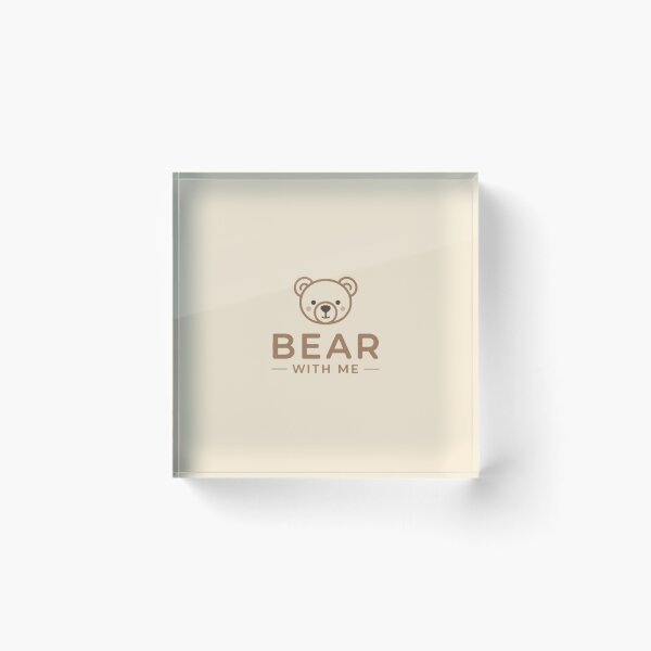 Item preview, Bear With Me | Minimalist Playful Typography designed and sold by DabrowskiDesign.