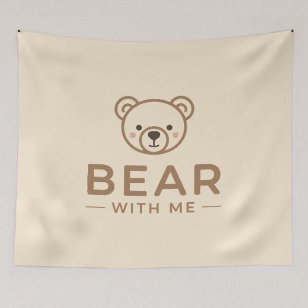 Item preview, Bear With Me | Minimalist Playful Typography designed and sold by DabrowskiDesign.