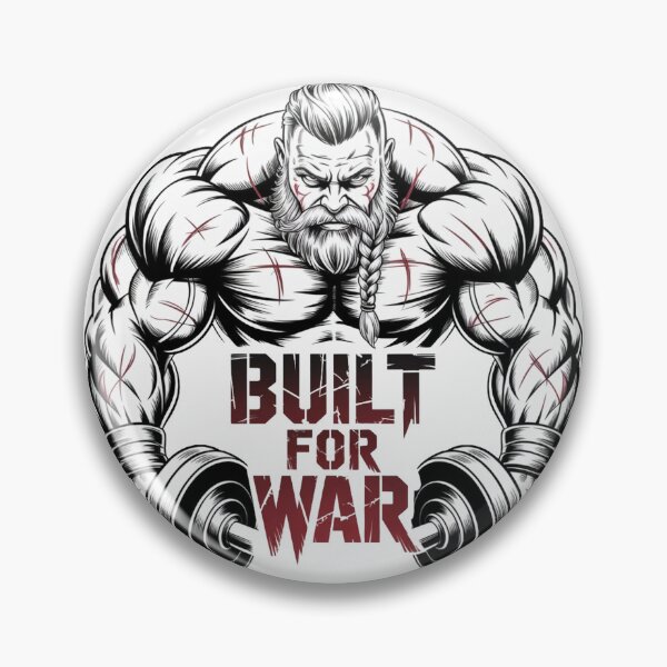 Item preview, Built For War – Bodybuilder Lifting Dumbbells designed and sold by ReptiWorks.