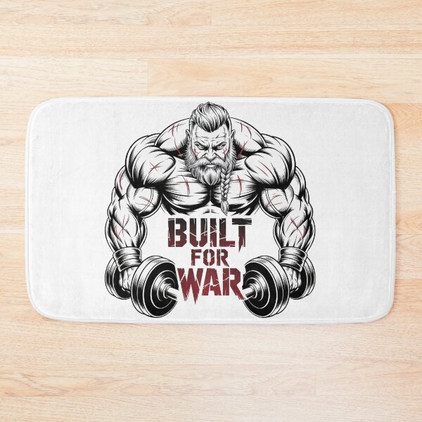 Item preview, Built For War – Bodybuilder Lifting Dumbbells designed and sold by ReptiWorks.