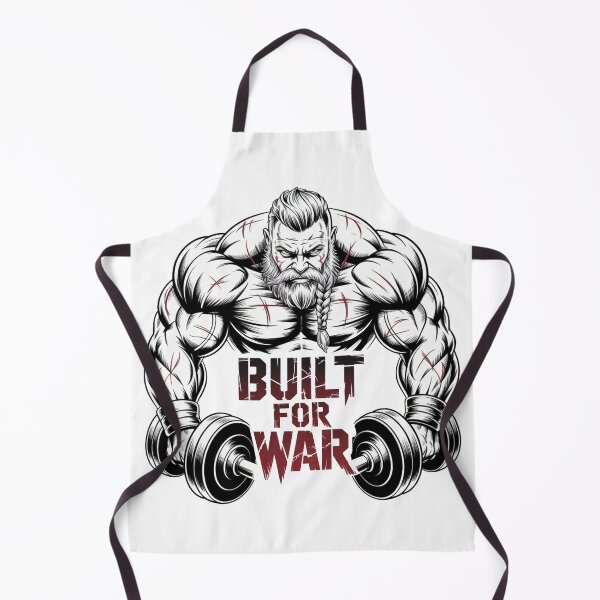 Item preview, Built For War – Bodybuilder Lifting Dumbbells designed and sold by ReptiWorks.
