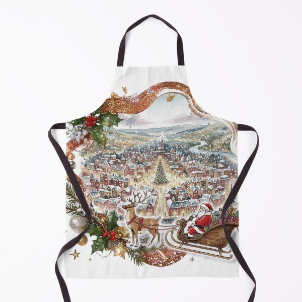 Item preview, Santa’s Cozy Town Night Ride designed and sold by NatalieJeans.
