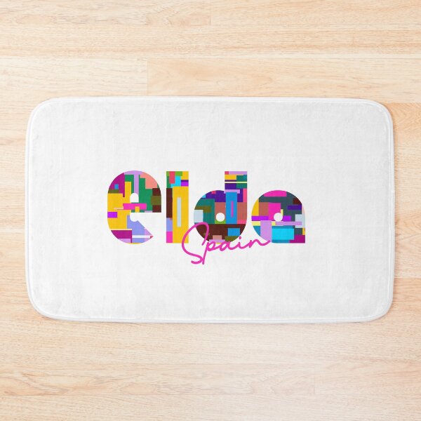 Item preview, Elda, Spain, Vibrant Abstract City Typography Art designed and sold by Wanderful-roads.