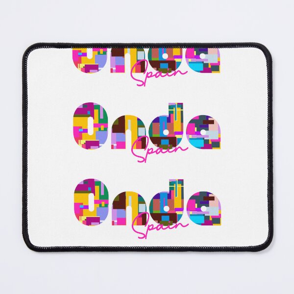 Item preview, Onda, Spain, Vibrant Abstract City Typography Art designed and sold by Wanderful-roads.