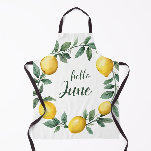 Item preview, Hello June, Lemon Slice Fresh Summer Monthly Calendar Sticker designed and sold by Moodune.