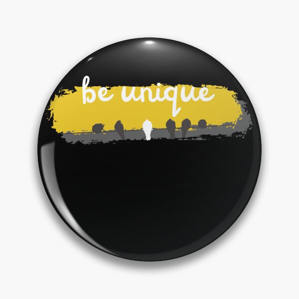 Item preview, Be Unique – Minimalist Birds on a Wire Inspirational Quote Design designed and sold by RokaWorld.