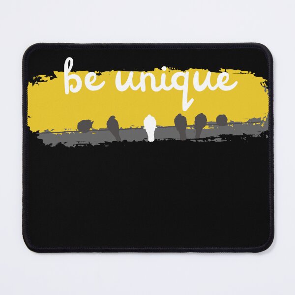 Item preview, Be Unique – Minimalist Birds on a Wire Inspirational Quote Design designed and sold by RokaWorld.