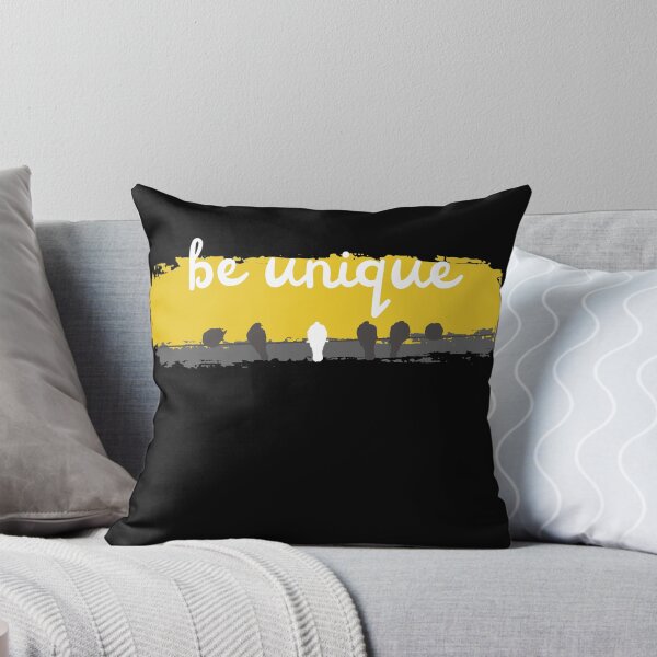 Item preview, Be Unique – Minimalist Birds on a Wire Inspirational Quote Design designed and sold by RokaWorld.