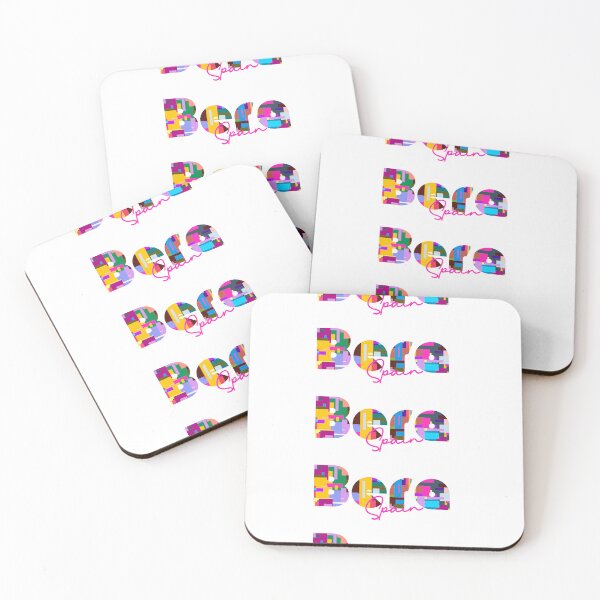 Item preview, Bera, Spain, Vibrant Abstract City Typography Art designed and sold by Wanderful-roads.
