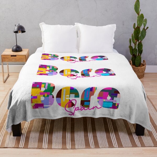 Item preview, Bera, Spain, Vibrant Abstract City Typography Art designed and sold by Wanderful-roads.
