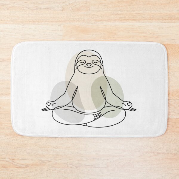 Item preview, Zen Sloth – Minimal Calm Meditation Animal Aesthetic Design designed and sold by JustCrafted.