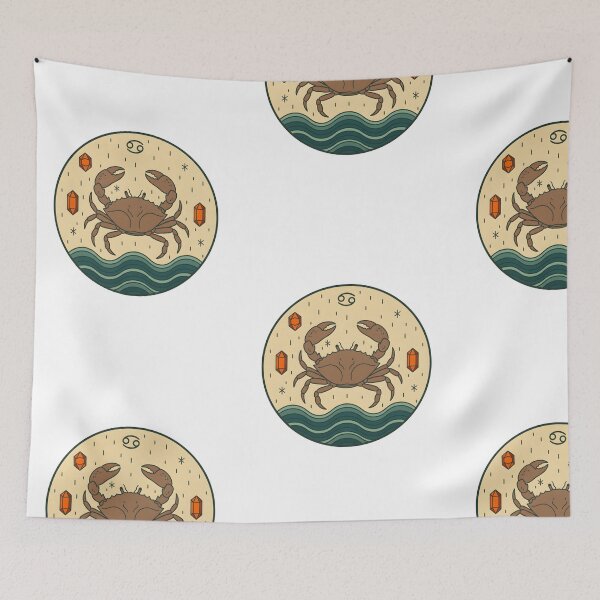Item preview, CANCER ZODIAC SIGN ART designed and sold by infinitearte.